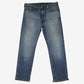 Levis 505 Jeans 38x32 Blue Regular Straight Faded Zip Red Tab Denim