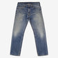 Levis 505 Jeans 33x32 Blue Regular Straight Faded Medium Stonewash Denim