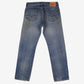 Levis 505 Jeans 33x32 Blue Regular Straight Faded Medium Stonewash Denim