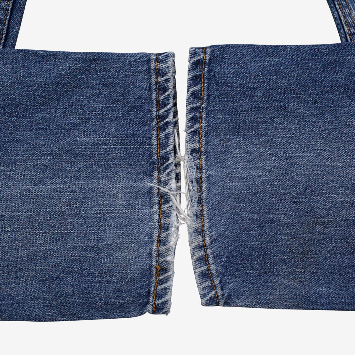 Levis 505 Jeans 33x32 Blue Regular Straight Faded Medium Stonewash Denim