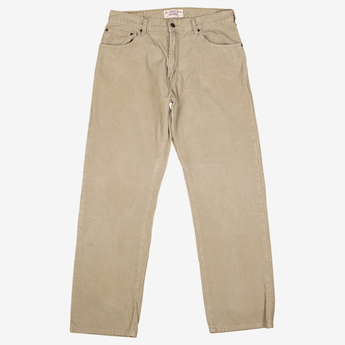 Levis Strauss Signature Corduroy Trousers Pants 34x34 00s Beige Straight