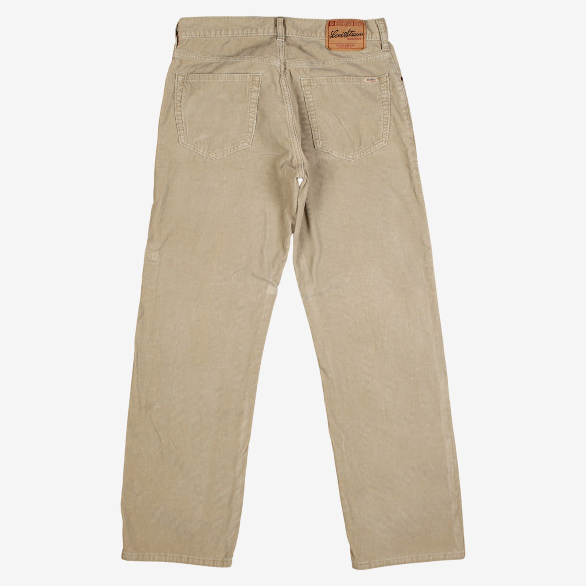 Levis Strauss Signature Corduroy Trousers Pants 34x34 00s Beige Straight