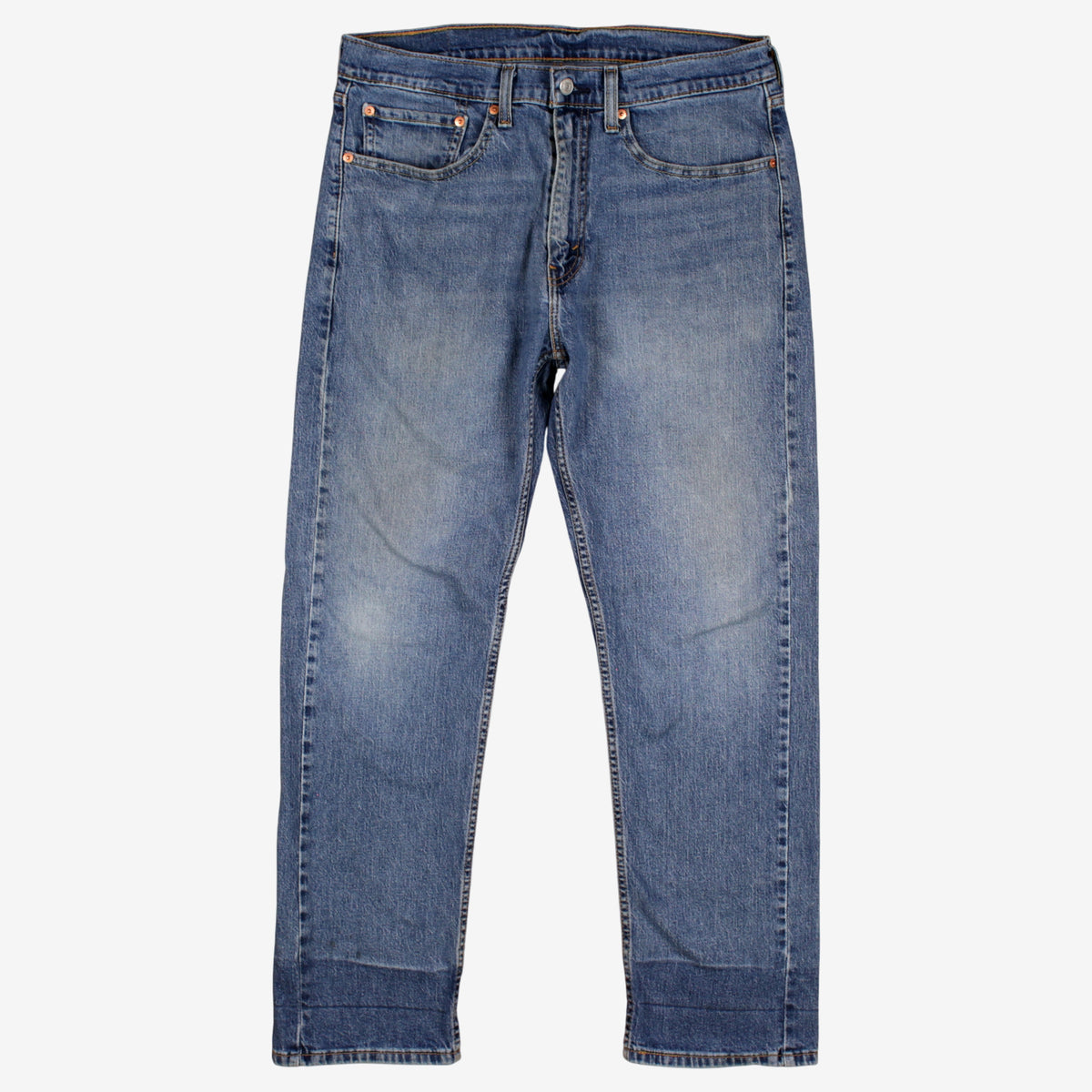 Levis 505 Jeans 34x30 Blue Regular Straight Faded Stonewash Red Tab Denim