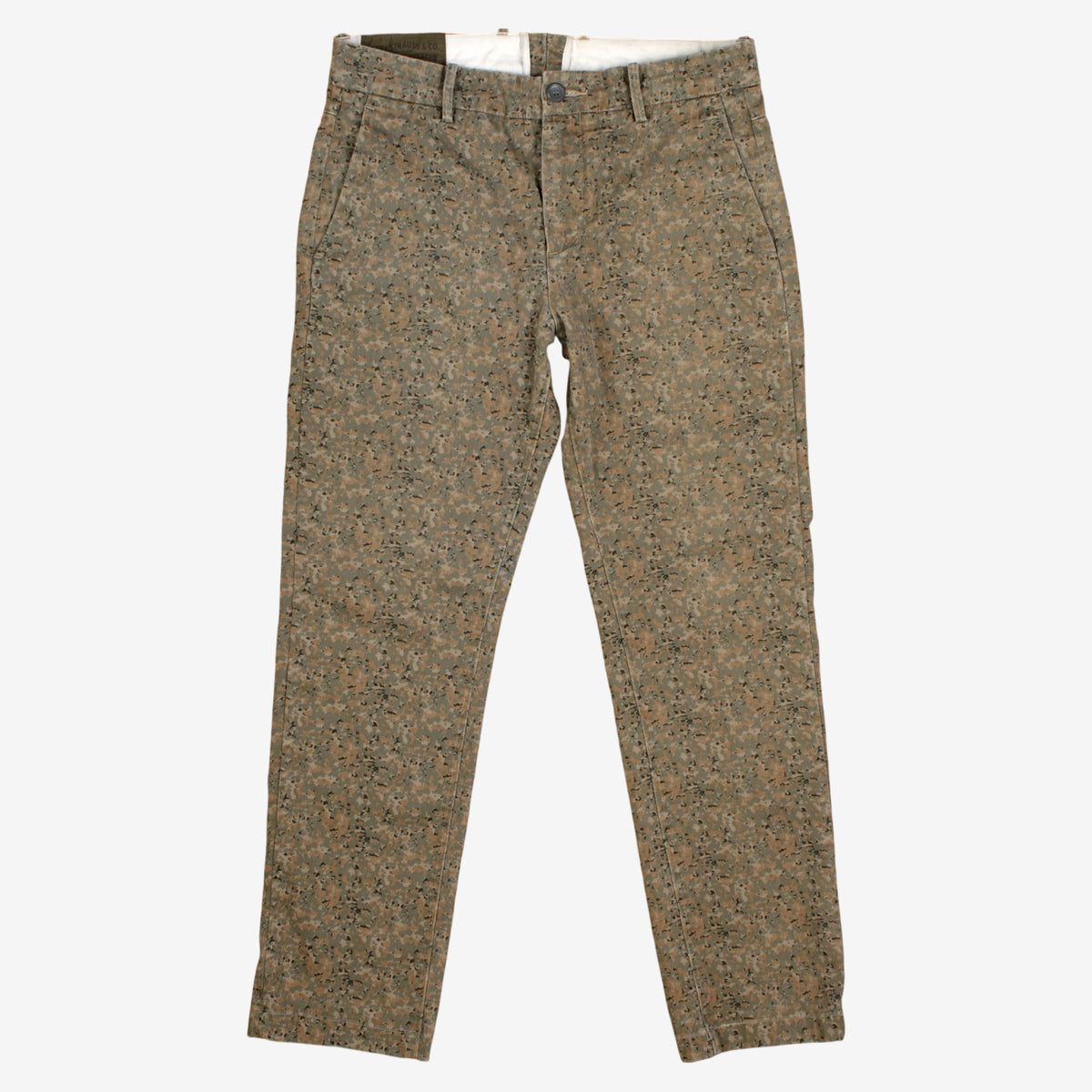 Levis Trousers Pants 31x30 00s Green Jeans Chino Straight Patterned Camo Street