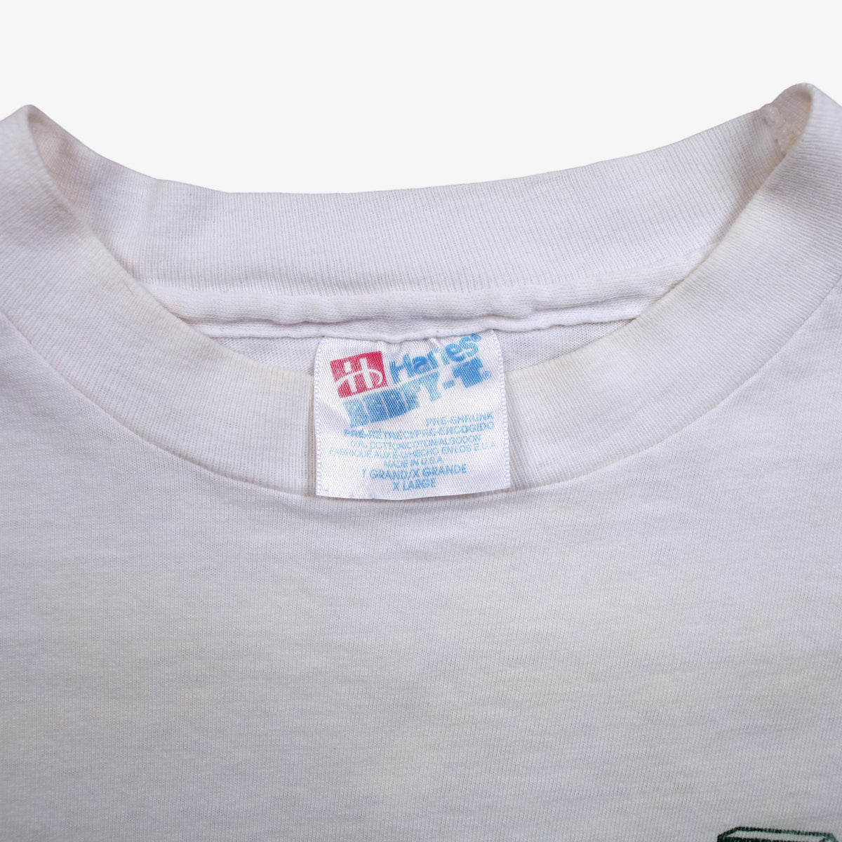Vintage Hanes Beefy T T-shirt XL Mens 80s White Hanes High School Single Stitch