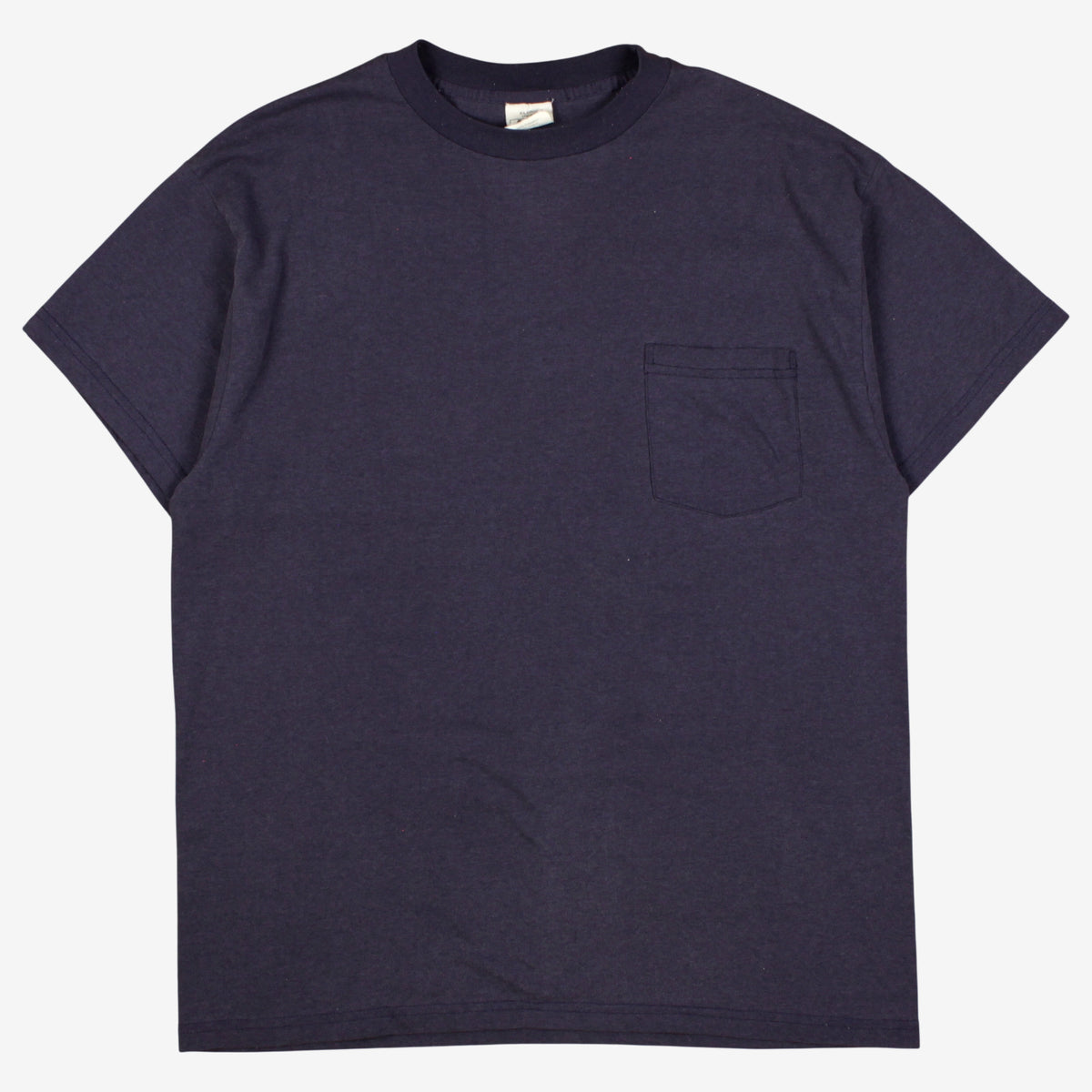 Vintage Roebucks Blank T-shirt XL Mens 90s Blue Pocket Navy Mexico Workwear