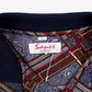 Vintage Sauce By Berne Polo Shirt L Mens 90s Blue Plaid Paisley Long Sleeve