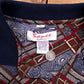 Vintage Sauce By Berne Polo Shirt L Mens 90s Blue Plaid Paisley Long Sleeve