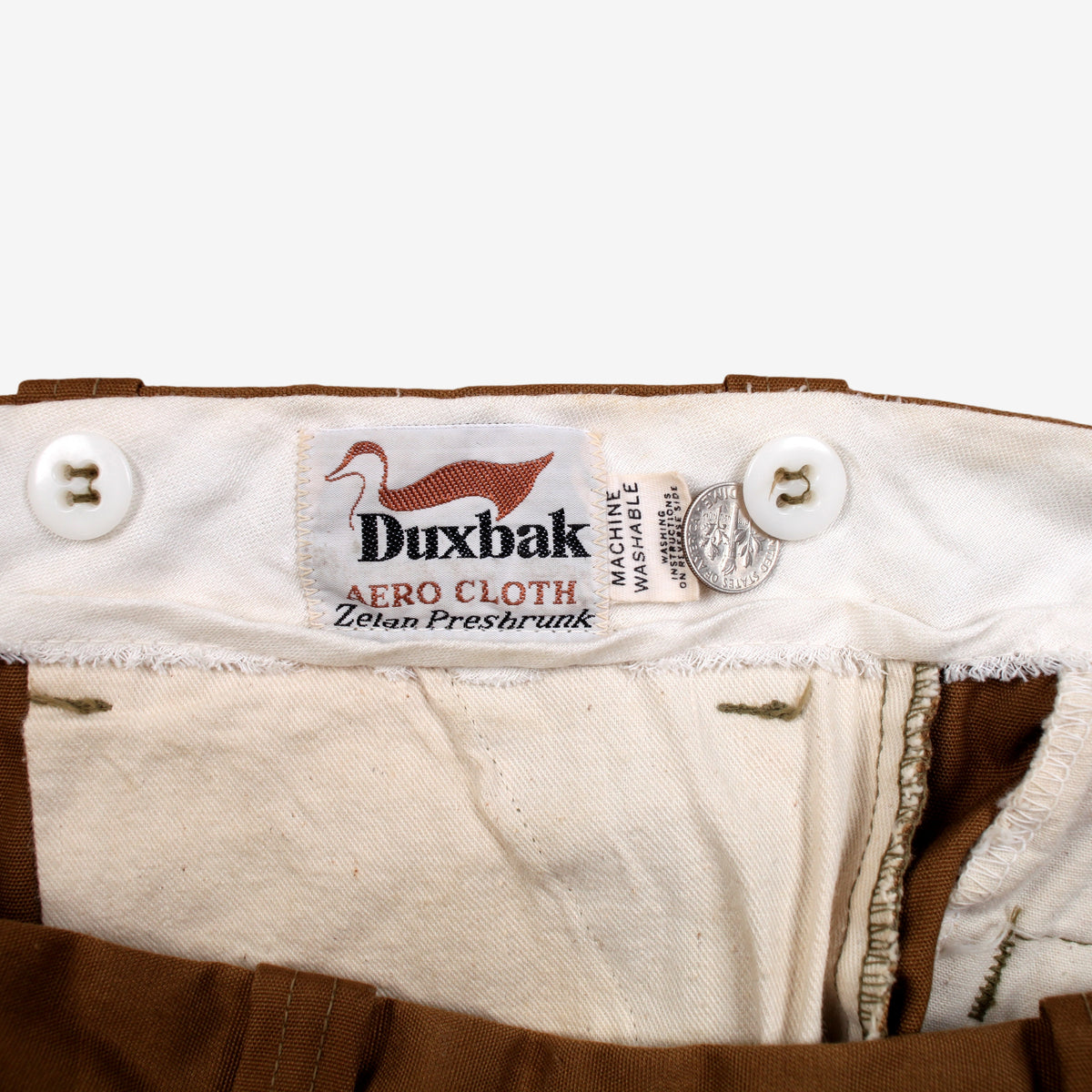 Vintage Duxbak Hunting Trousers Pants 38x30 Mens 70s Beige Outdoor Field