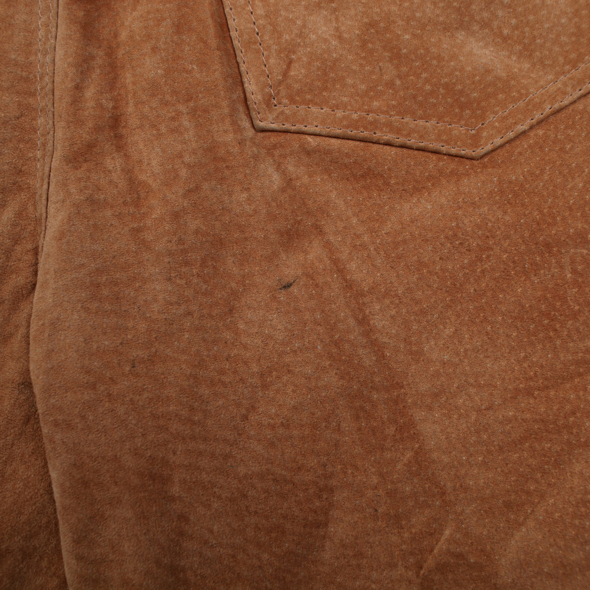 Ombraluce Leather Suede Trousers Pants 28x32 Womens 00s Beige Tapered Tie Waist