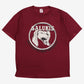 Vintage Jerzees T-shirt L Mens 90s Red Salukis Graphic Print USA Made College