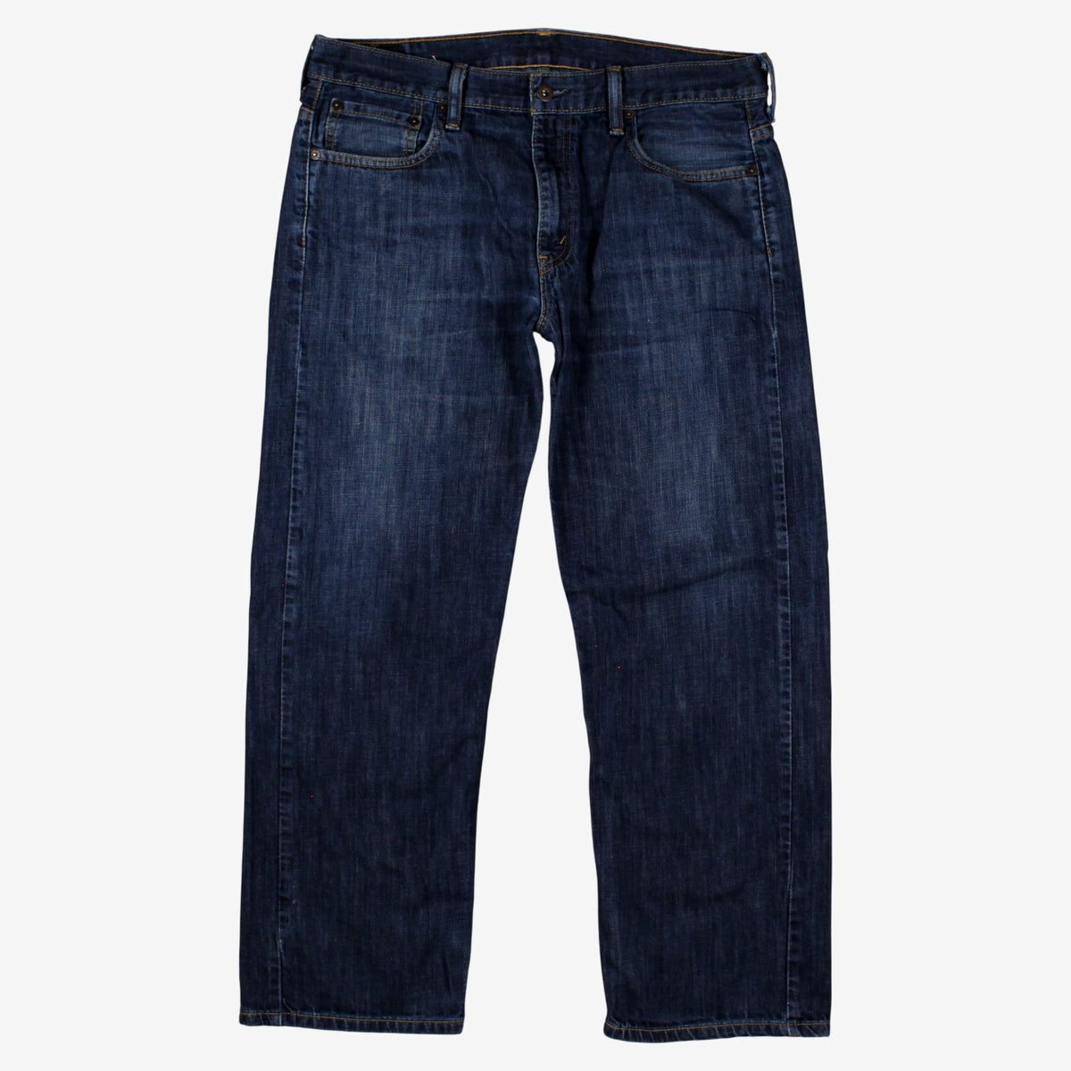 Levis 569 Jeans 34x30 Blue Relaxed Straight Loose Dark Stonewash Zip Denim
