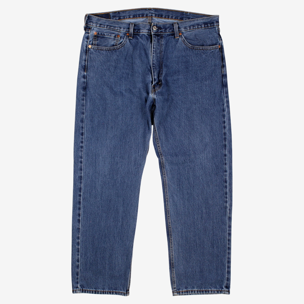 Levis 505 Jeans 40x30 Blue Regular Straight Relaxed Stonewash Denim