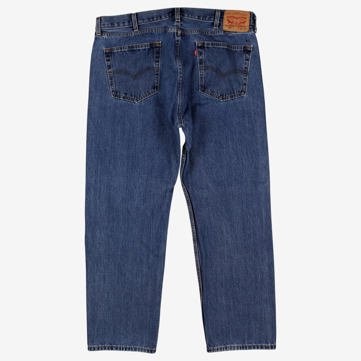 Levis 505 Jeans 40x30 Blue Regular Straight Relaxed Stonewash Denim