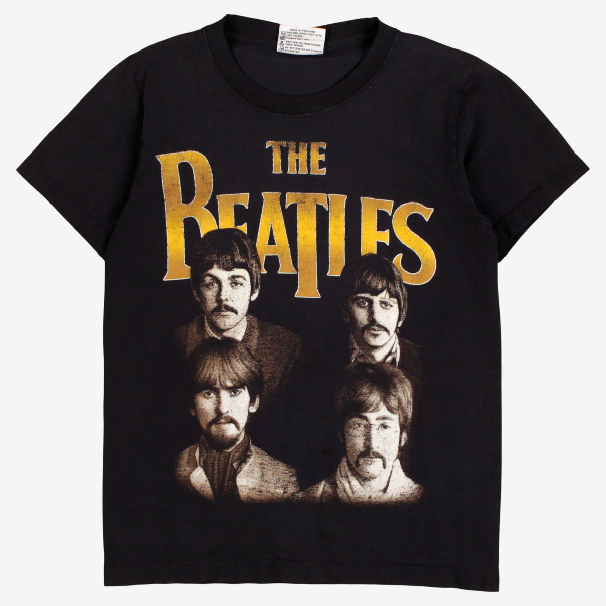 Vintage The Roxx T-shirt S Mens 90s Black The Beatles Band Music Single Stitch