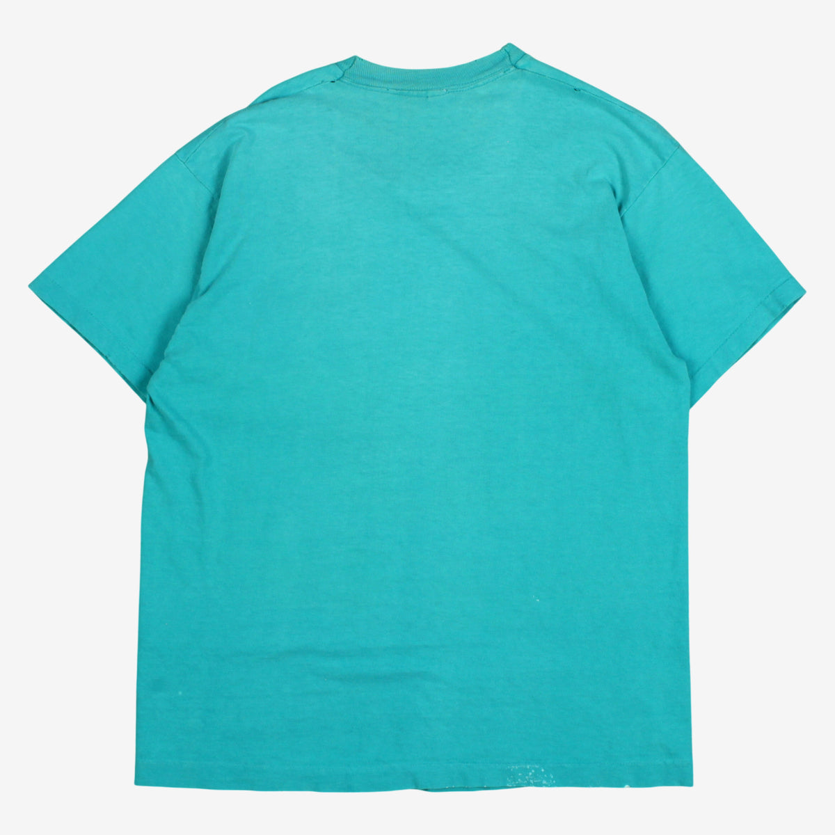 Vintage Fruit Of The Loom Blank T-shirt L Mens 90s Pocket Green Single Stitch