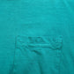 Vintage Fruit Of The Loom Blank T-shirt L Mens 90s Pocket Green Single Stitch