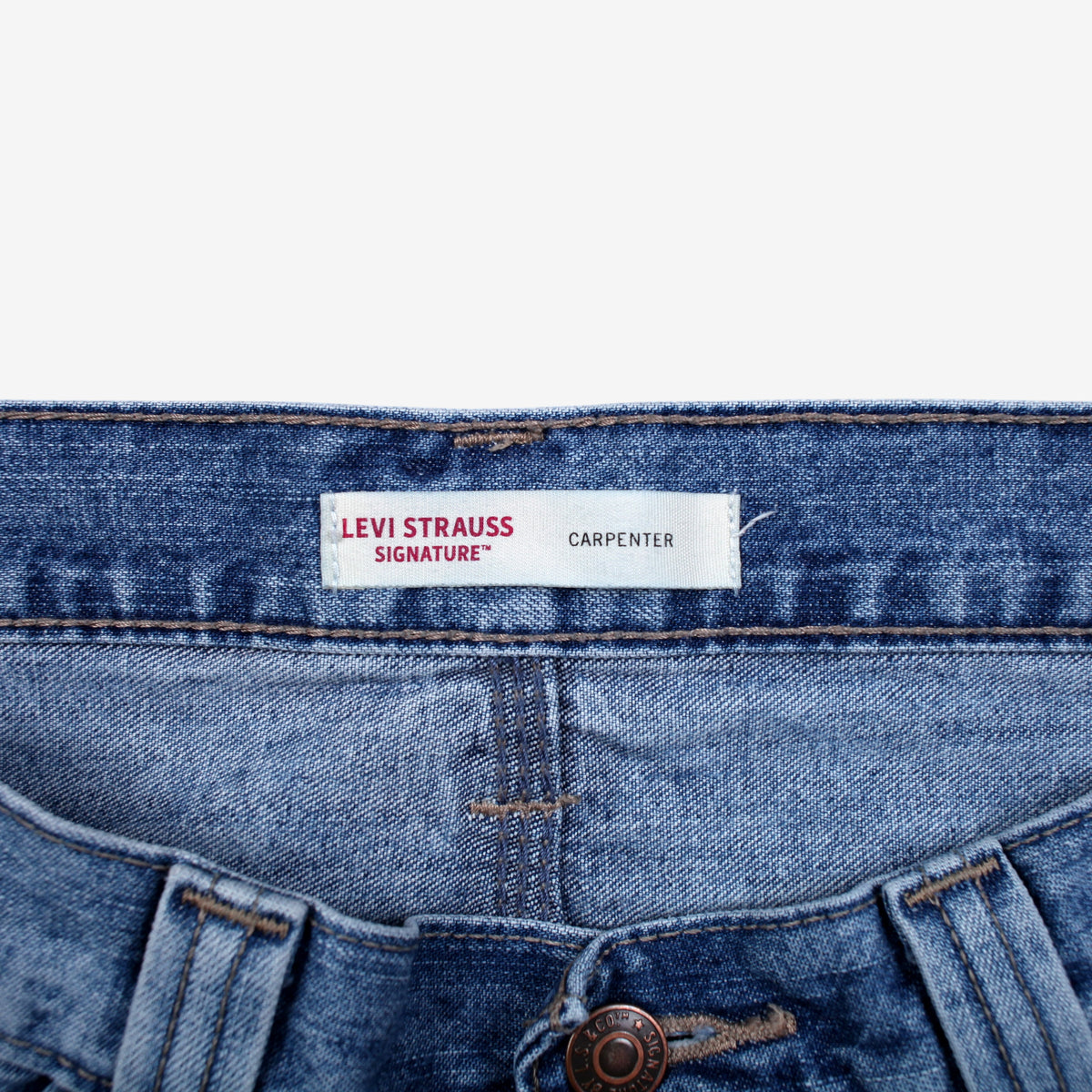 Levis Workwear Carpenter Jeans 30x32 Blue Stonewash Utility Tool Loop Denim