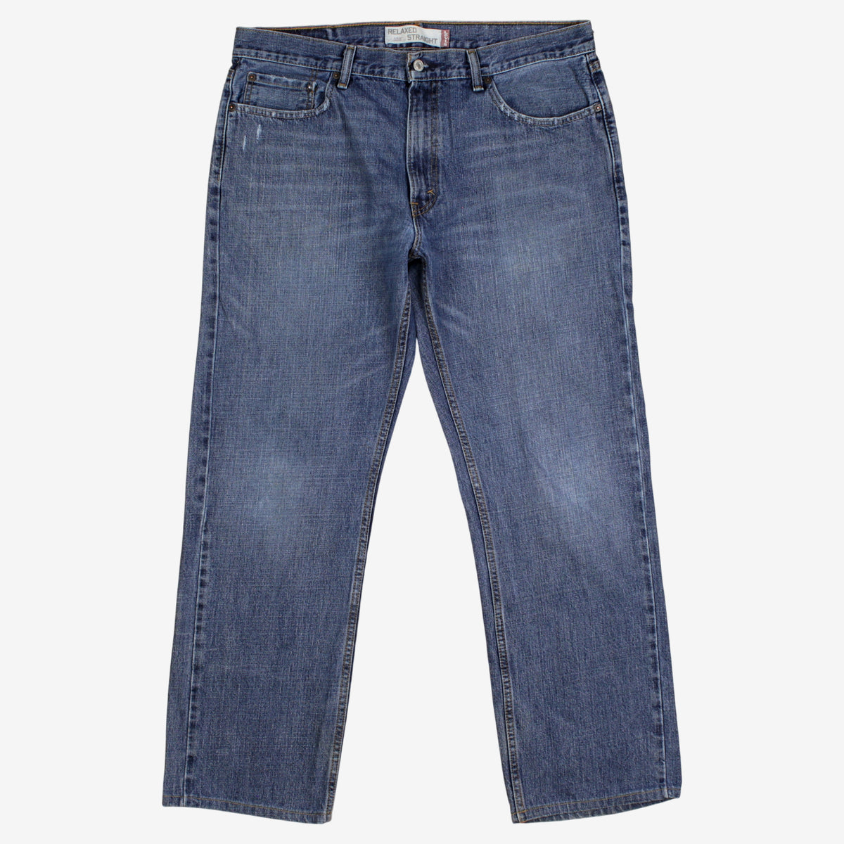 Levis 559 Jeans 36x34 Blue Relaxed Straight Fit Medium Stonewash Red Tab Denim