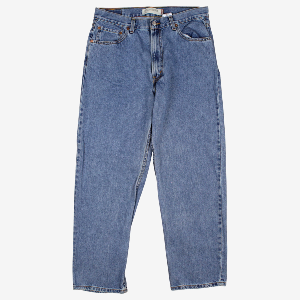 Levis 550 Jeans 35x32 Blue Relaxed Taper Faded Medium Stonewash Denim