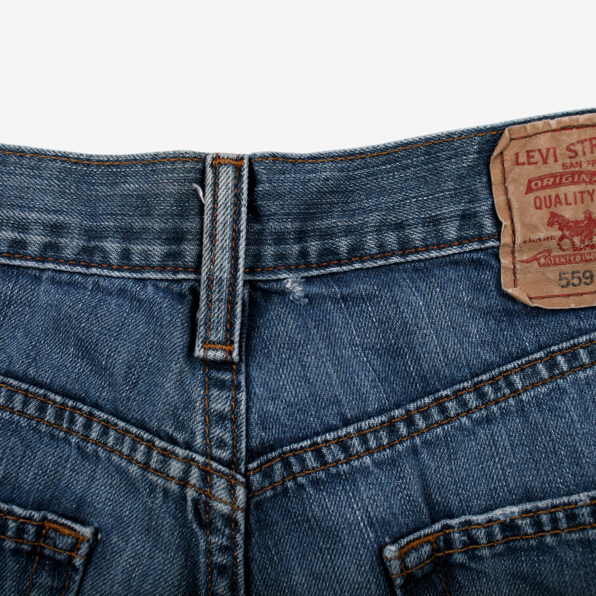Levis 559 Jeans 30x30 Blue Relaxed Straight Faded Stonewash Denim