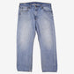Levis 569 Jeans 36x32 Blue Relaxed Straight Light Stonewash Red Tab Denim