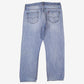 Levis 569 Jeans 36x32 Blue Relaxed Straight Light Stonewash Red Tab Denim
