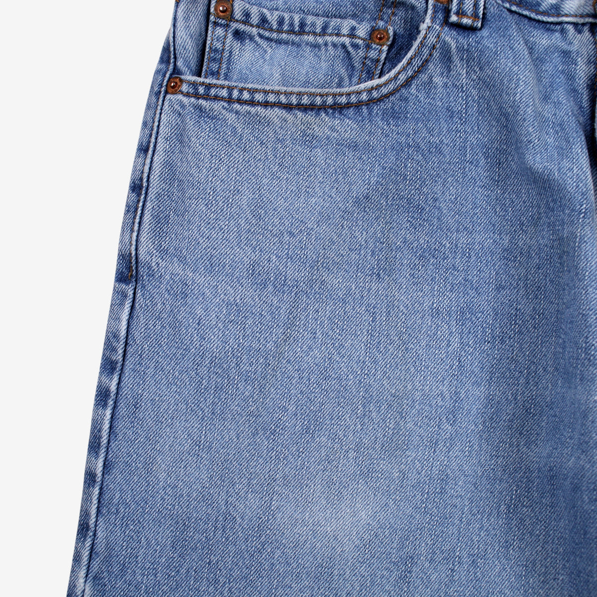 Levis 505 Jeans 33x34 Blue Regular Straight Faded Stonewash Red Tab Denim