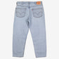 Levis 550 Jeans 38x30 Blue Relaxed Taper Faded Light Stonewash Denim