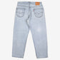 Levis 550 Jeans 35x30 Blue Relaxed Taper Faded Light Stonewash Zip Denim