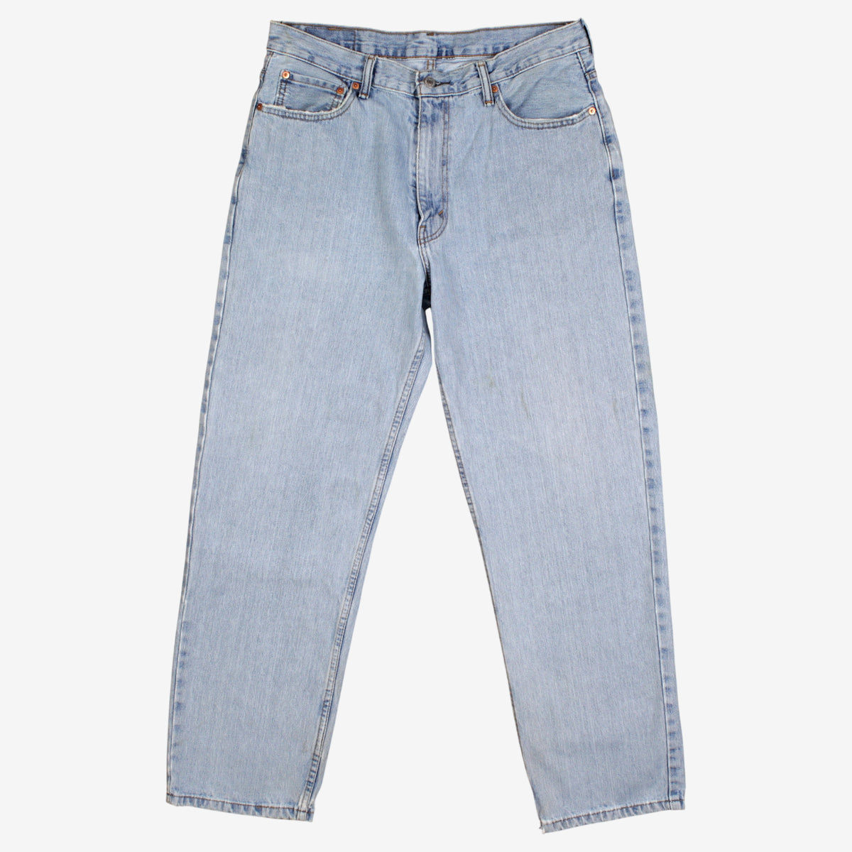 Levis 550 Jeans 35x32 Blue Relaxed Taper Light Stonewash Red Tab Denim