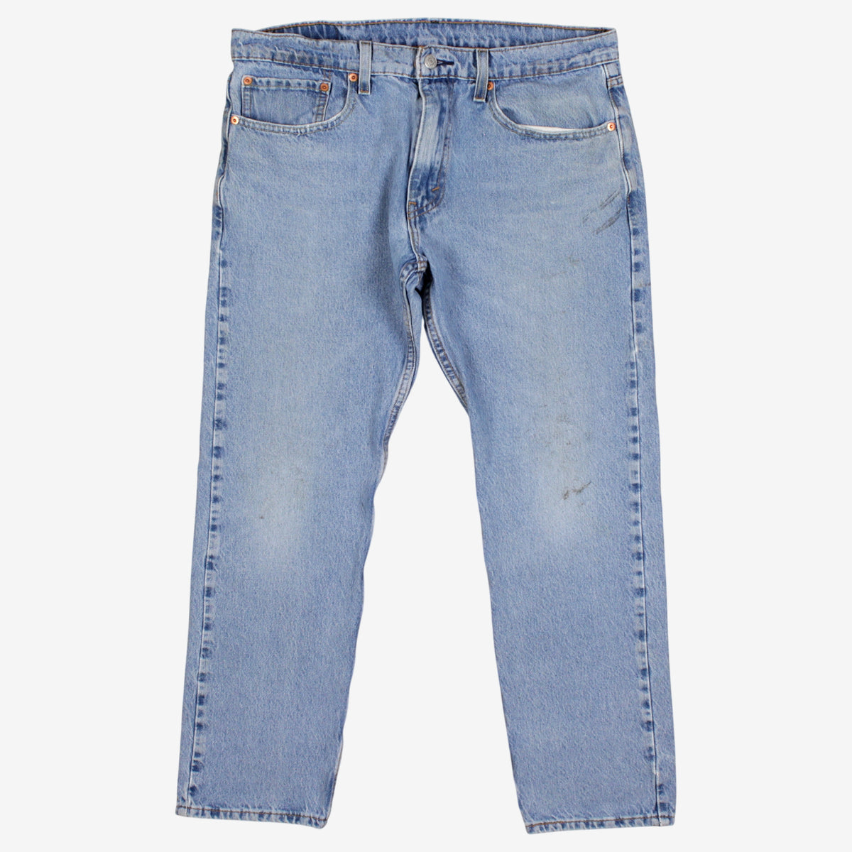 Levis 502 Jeans 34x30 Blue Regular Taper Faded Light Stonewash Denim
