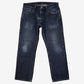 Levis 559 Jeans 35x31 Blue Relaxed Straight Faded Stonewash Denim