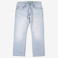Levis 539 Jeans 34x30 Blue Vintage Straight Fit Faded Light Stonewash Zip Denim