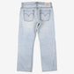 Levis 539 Jeans 34x30 Blue Vintage Straight Fit Faded Light Stonewash Zip Denim