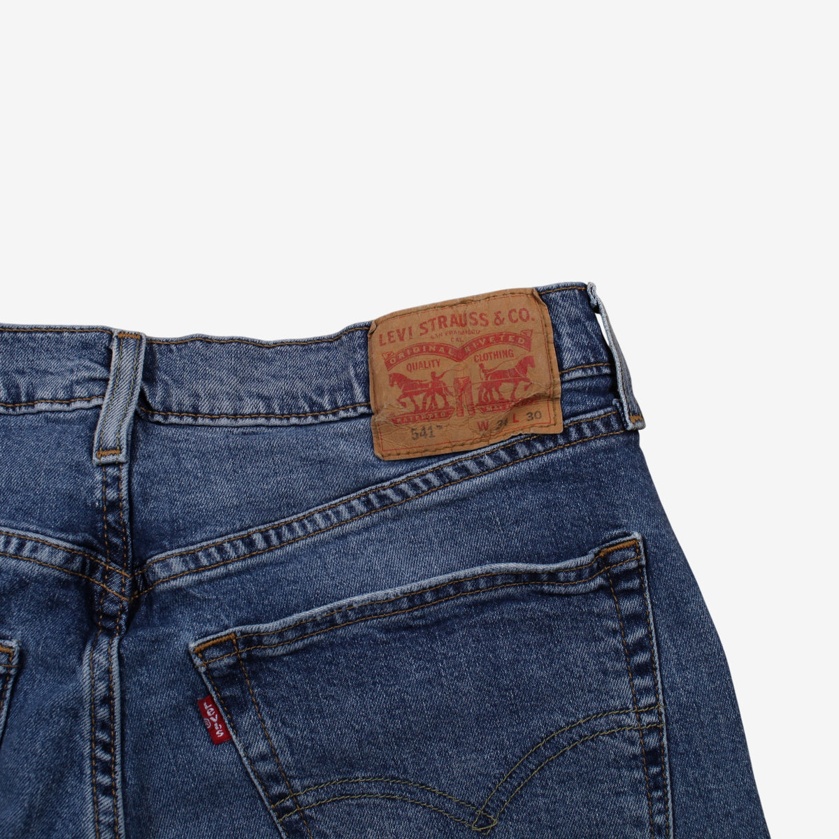 Levis 541 Jeans 34x30 Blue Slim Taper Stonewash Denim