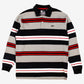 Vintage Enyce Polo Shirt XL Mens 00s Grey Striped Long Sleeve Y2k Streetwear Hip