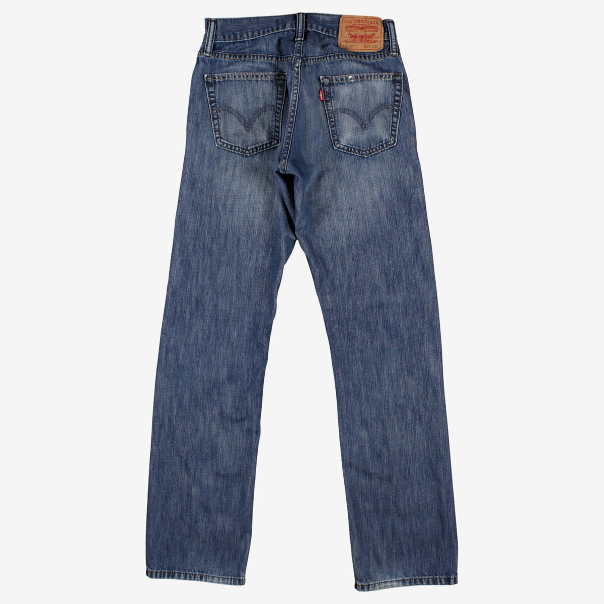 Levis 514 Jeans 29x32 Blue Regular Straight Slim Stonewash Red Tab Denim