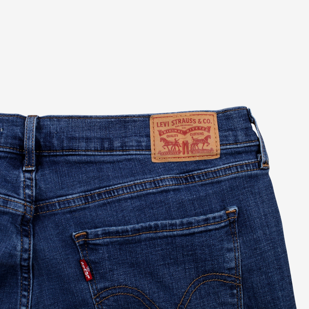 Levis Classic Bootcut Jeans 31x30 Womens Blue Stonewash Red Tab Denim