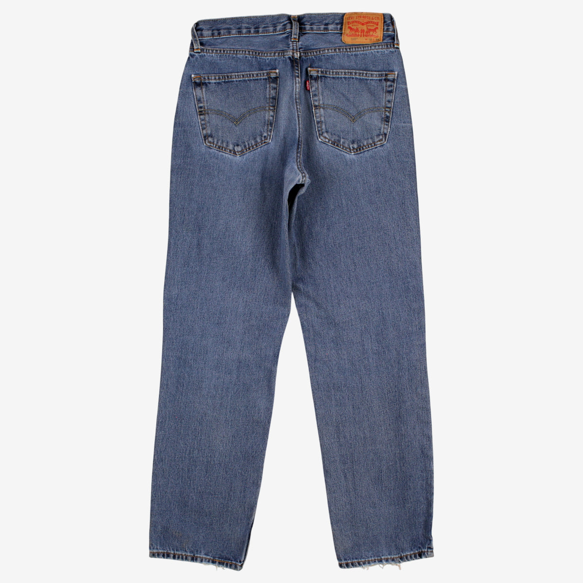 Levis 550 Jeans 32x34 Blue Relaxed Taper Straight Faded Stonewash Denim