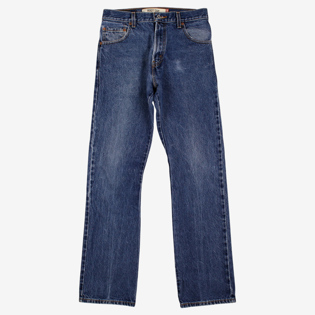 Levis 517 Jeans 30x34 Blue Regular Bootcut Faded Stonewash Mid Rise Zip Denim