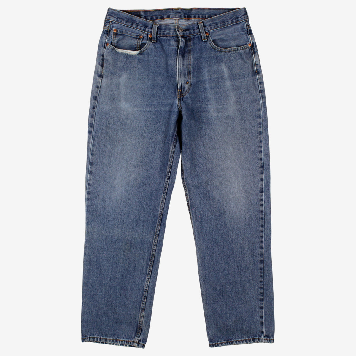 Levis 550 Jeans 36x32 Blue Relaxed Taper Faded Stonewash Red Tab Denim