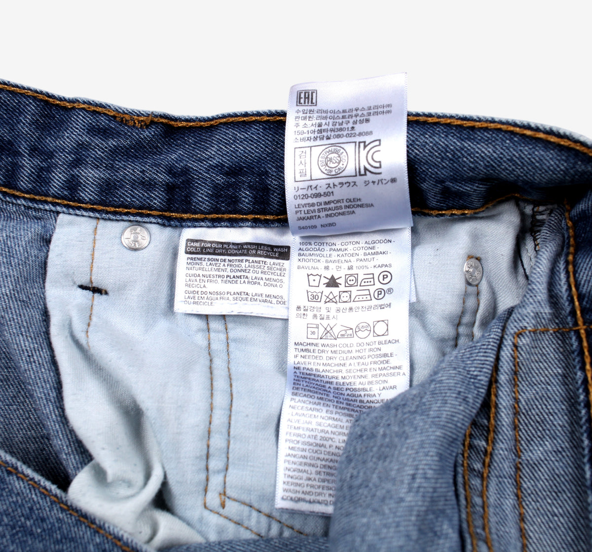 Levis 550 Jeans 36x32 Blue Relaxed Taper Faded Stonewash Red Tab Denim