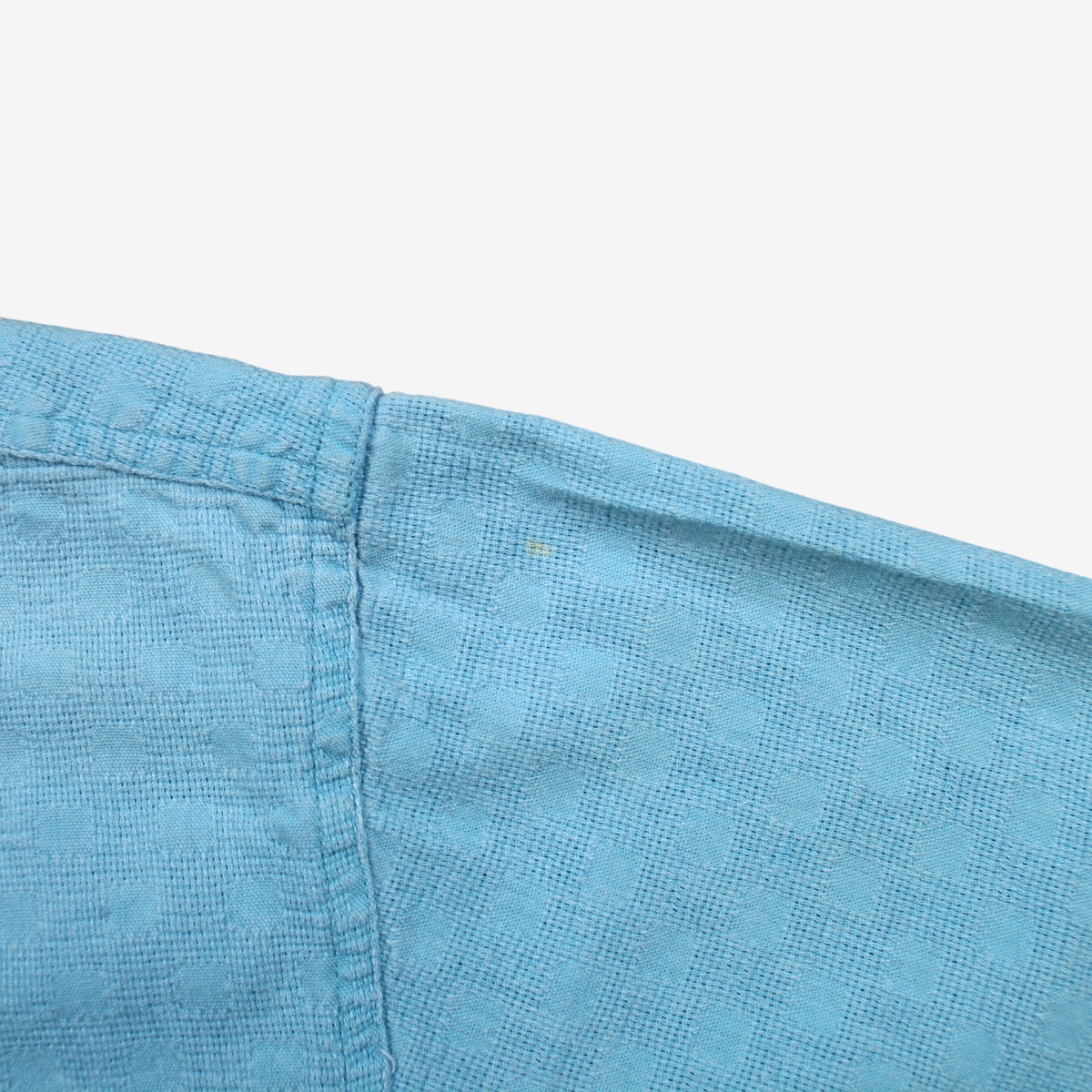 Vintage L.L. Bean Shirt S Womens Button 80s Cotton Subtle Check Outdoor Blue