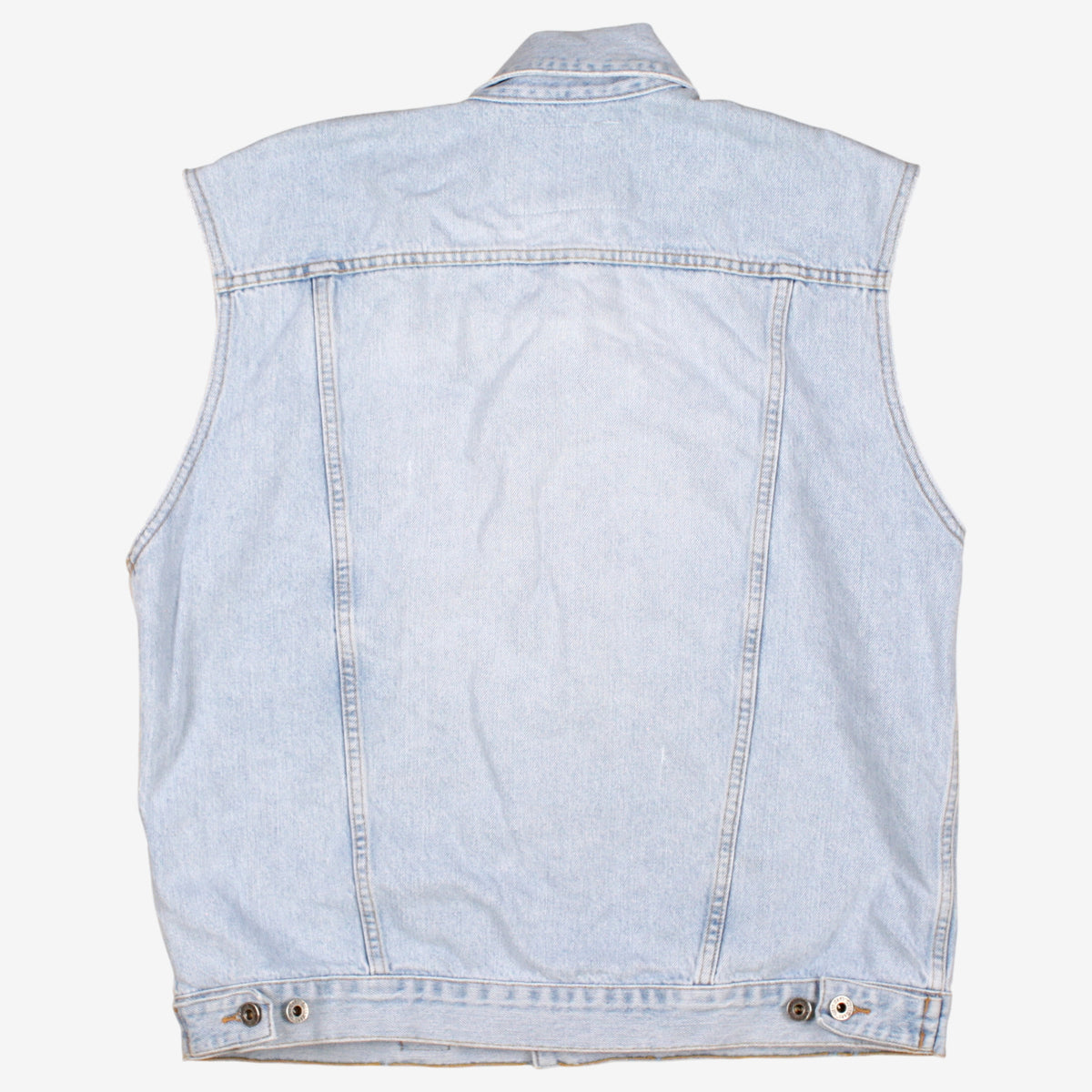 Guess Jeans Vest XL Mens 00s Blue Y2k Light Casual Gilet