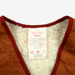 Vintage Lewein Clothing Ltd Lined Vest L Mens 70s Brown Cotton Sherpa Gilet