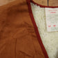 Vintage Lewein Clothing Ltd Lined Vest L Mens 70s Brown Cotton Sherpa Gilet