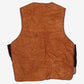 Vintage Suede Vest M Mens 80s Brown Tan Faux Shearling Casual Outdoor Gilet