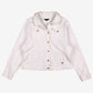 Tommy Hilfiger Denim Trucker Jacket XL Womens White Cotton Blend Preppy Casual