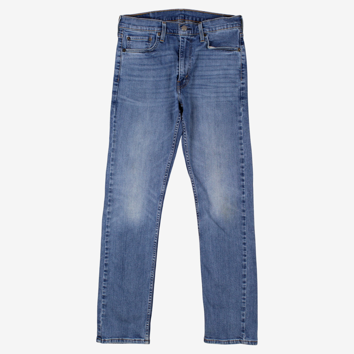 Levis 513 Jeans 30x31 Blue Slim Straight Medium Stonewash Zip Denim
